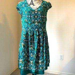 Garnet Hill cap sleeve dress size 14